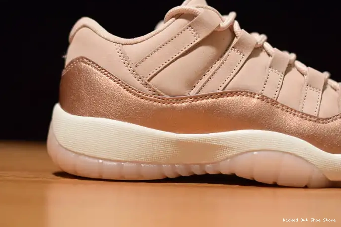 Kicked Out Shoe Store Rose GS 11 Gold Jordan Low Air AH7860-105 0517